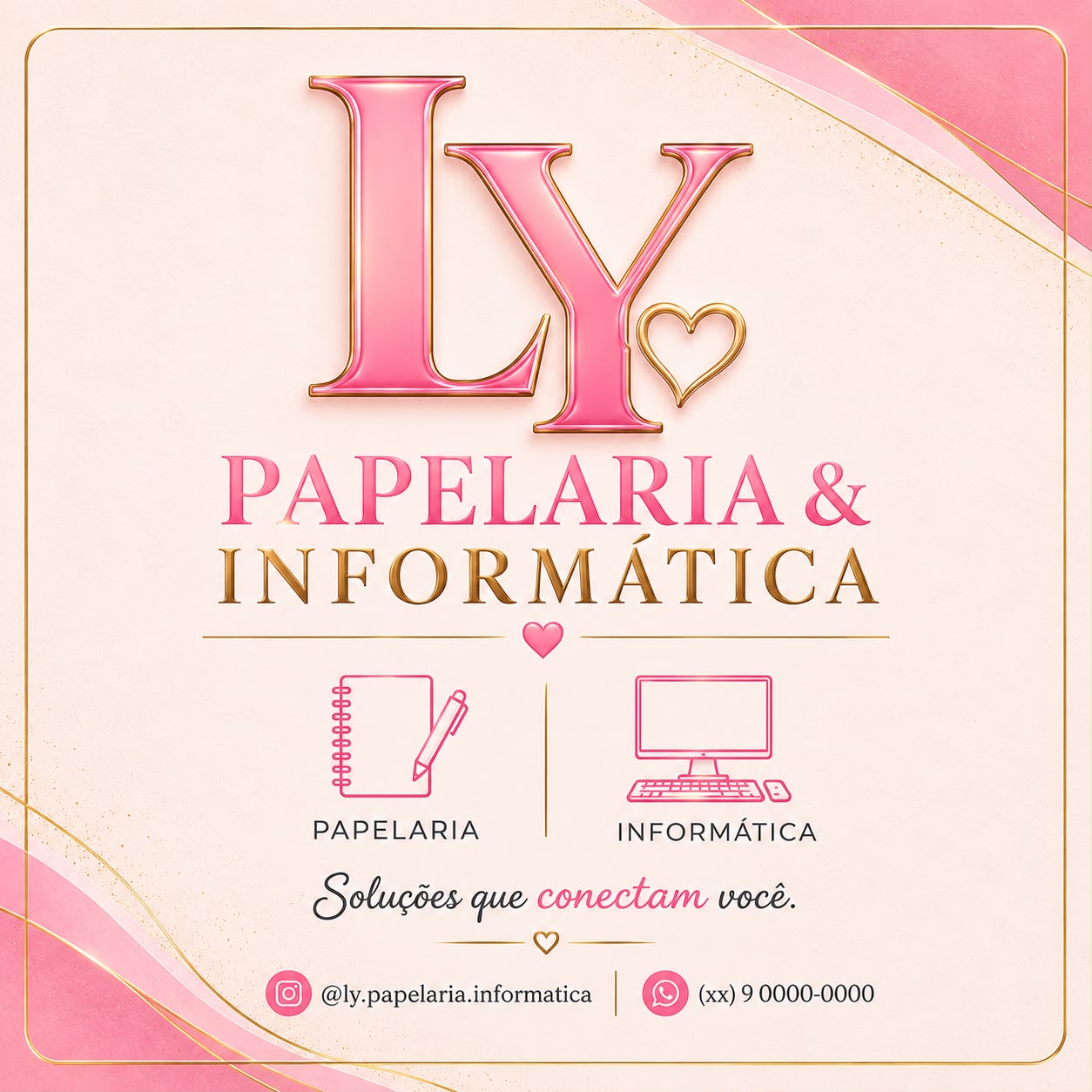 Logo da Papelaria da Ly
